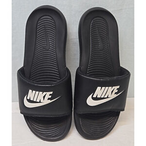 Nike VICTORI ONE Men's All Black CN9675-002 Basic Active Slides Size 8